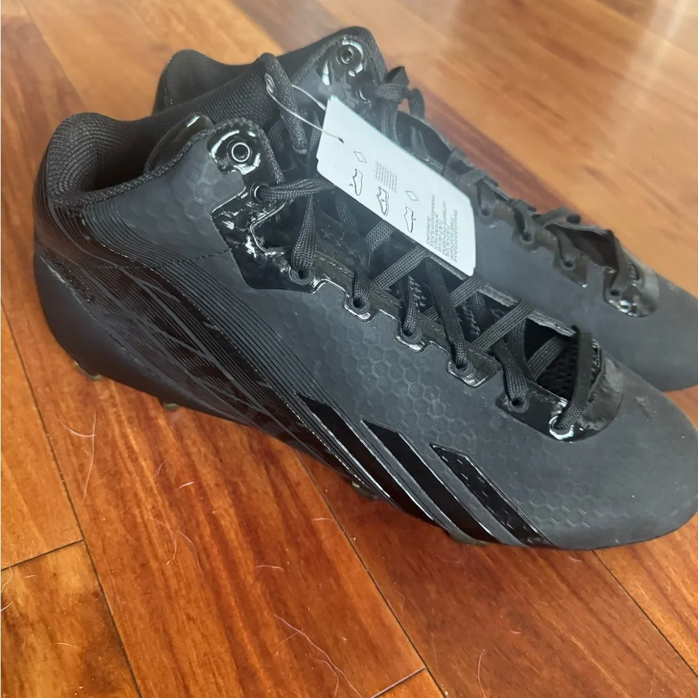 Adidas Black adizero 5-star 2.0 football cleats